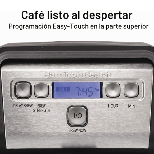 CAFETERA DE GOTEO PROGRAMABLE DE 12 TAZAS HAMILTON BEACH - Imagen 4