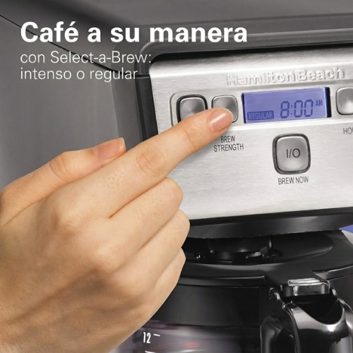 CAFETERA DE GOTEO PROGRAMABLE DE 12 TAZAS HAMILTON BEACH - Imagen 5