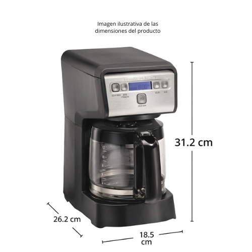 CAFETERA DE GOTEO PROGRAMABLE DE 12 TAZAS HAMILTON BEACH - Imagen 6