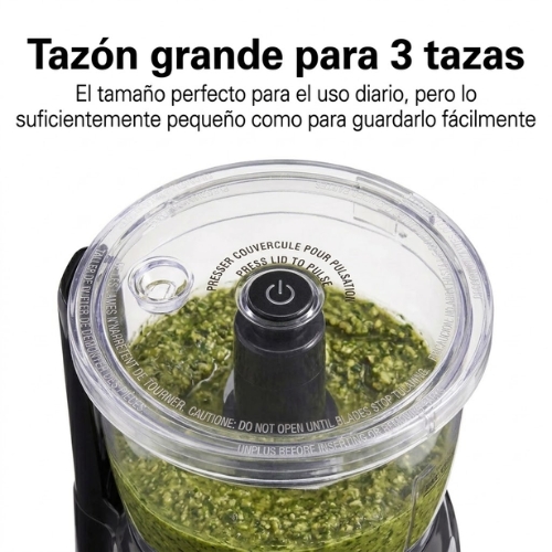 PROCESADOR DE ALIMENTOS STACK & PRESS 3 TAZAS HAMILTON BEACH - Imagen 3