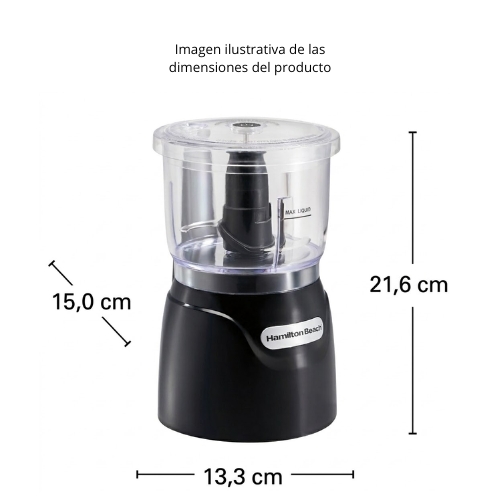 PROCESADOR DE ALIMENTOS STACK & PRESS 3 TAZAS HAMILTON BEACH - Imagen 7