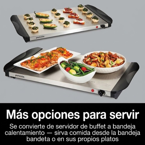 BANDEJA PARA SERVIR/CALENTAR ALIMENTOS TIPO BUFFET PROCTOR SILEX - Imagen 2