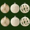 SET DE 6 ESFERAS ALFELPADAS CREMA MONTEFIORI CHRISTMAS - Thumbnail Image 1