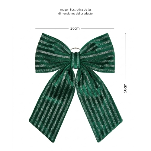MOÑO DECORATIVO COLOR VERDE 3080GR - Imagen 3