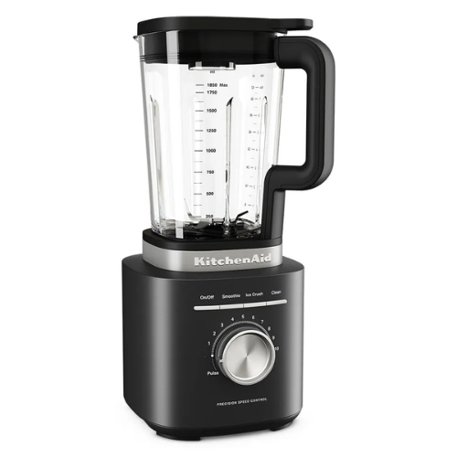LICUADORA CON JARRA DE VIDRIO 1.8L NEGRO MATTE KITCHENAID - Imagen 1