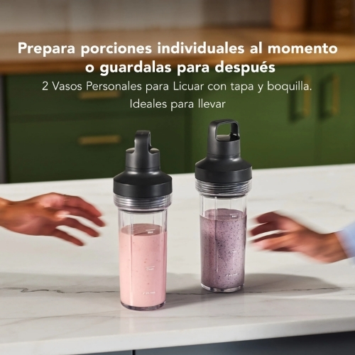 LICUADORA PURE POWER DE 2 LITROS + 2 VASOS ROJO KITCHENAID - Imagen 4