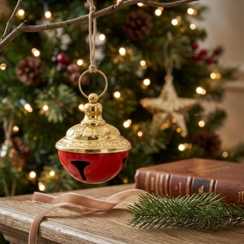 ORNAMENTO CASCABEL METÁLICO ROJO MIRÓ CHRISTMAS - Imagen 3