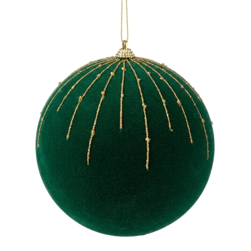 ESFERA DE FELPA 15CM VERDE MIRÓ CHRISTMAS - Imagen 1