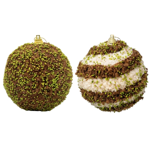 SET DE 2 ESFERAS 8 CM MIRÓ CHRISTMAS - Imagen 1