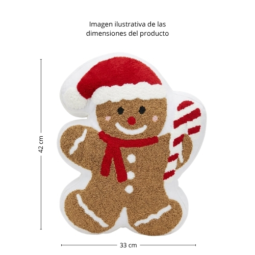 COJÍN GALLETA JENGIBRE MIRÓ CHRISTMAS - Imagen 4