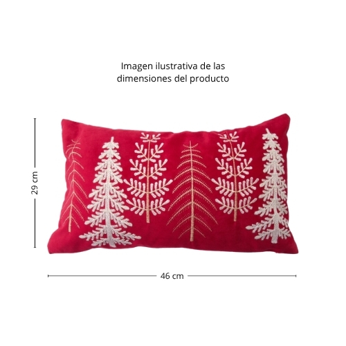 COJÍN RECTANGULAR NAVIDEÑO PINOS MIRÓ CHRISTMAS - Imagen 3