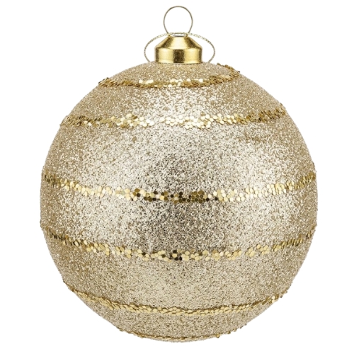 SET DE 2 ESFERAS 10 CM CHAMPAGNE MIRÓ CHRISTMAS - Imagen 3