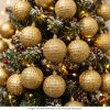 SET DE 6 ESFERAS NAVIDEÑAS DE 8CM COLOR CHAMPAÑA - Thumbnail Image 3
