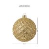 SET DE 6 ESFERAS NAVIDEÑAS DE 8CM COLOR CHAMPAÑA - Thumbnail Image 5