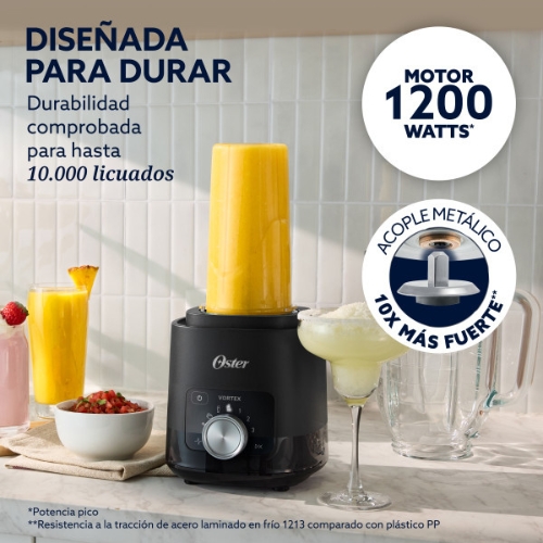 LICUADORA VORTEX PLUS CON VASO DE VIDRIO 2.2 L OSTER - Imagen 6